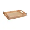 Wooden Montessori Tray with Handle Unfinished Education Toys Teaching Aids  Wooden Trays Handles Tray Toys for Kids 6