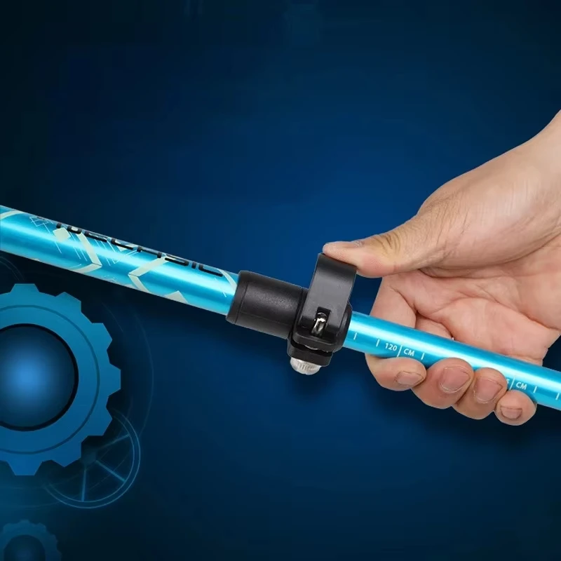 2PCS Trekking Poles Adjustable Ultralight Walking Sticks Alpenstock Outdoor Hiking-Climbing Mountaineering Sticks