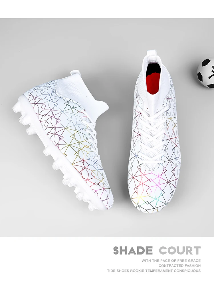 Neu Männer Professionelle Fußball Schuhe FG Training Fußball Stiefel Turnschuhe Lange Spikes Außen Bequeme_voghion.com