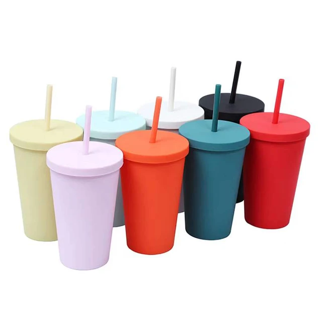 Double Wall Matte Plastic Bulk Tumblers Colored Acrylic Reusable Cups with  Lids and Straws Acrylic Tumbler - China Plastic Bottle and Plastic Water  Bottle price