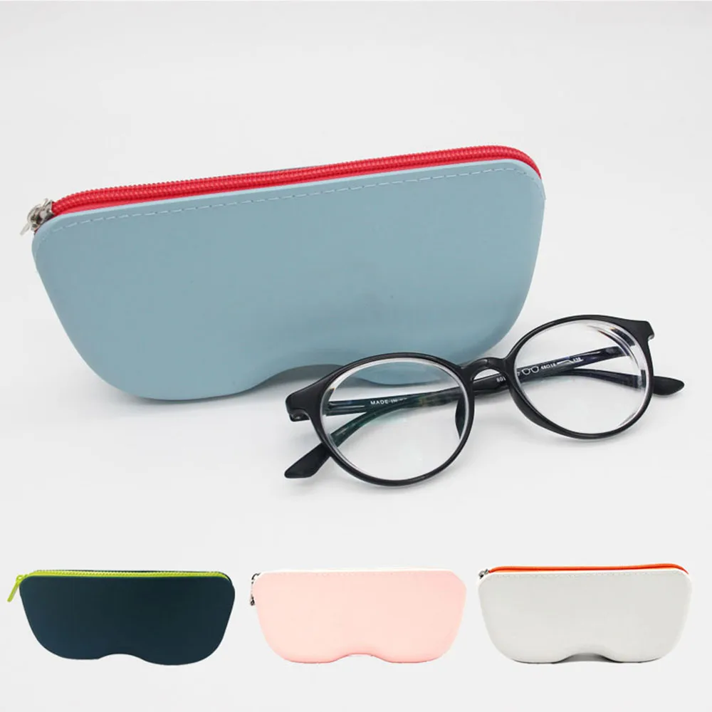 

Футляр для хранения очков для женщин и девочек, Силиконовая Водонепроницаемая косметичка на молнии, многофункциональная дорожная портативная Сумочка для очков