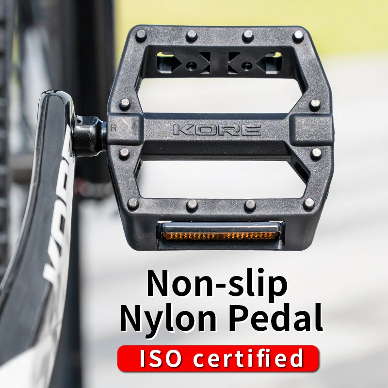 KORE Ultralight Non-Slip Nylon Waterproof Bicycle Pedals - Road & MTB