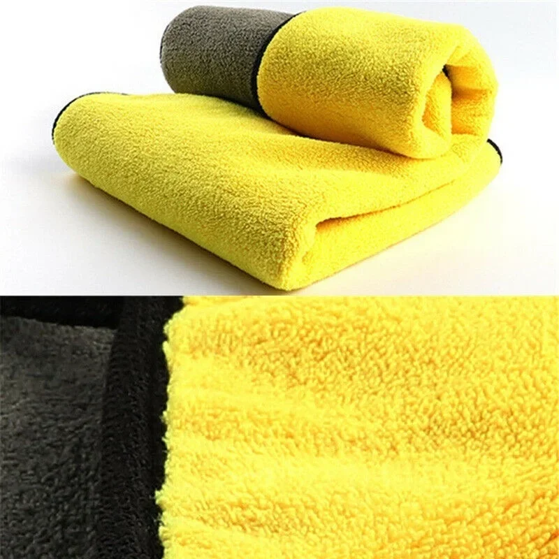 Microfiber Towel Microfiber Cleaning Cloths Microfiber Car Towel Microfiber Towels Microfiber Washing Towel Car Drying Towel 30x30/40/60CM Car Wash Microfiber Towel Car Cleaning Drying Cloth Hemming Care Cloth Detailing Wash Towel For Universal