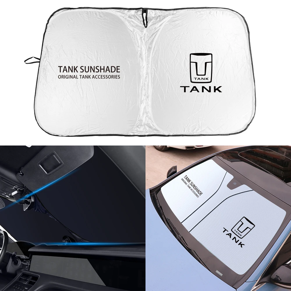 Car Front Windshield Sun Shade Covers For GWM Tank 300 500 Accessories Auto Window Sunscreen Protector car sunshade windshield sunshade windshield sun shade