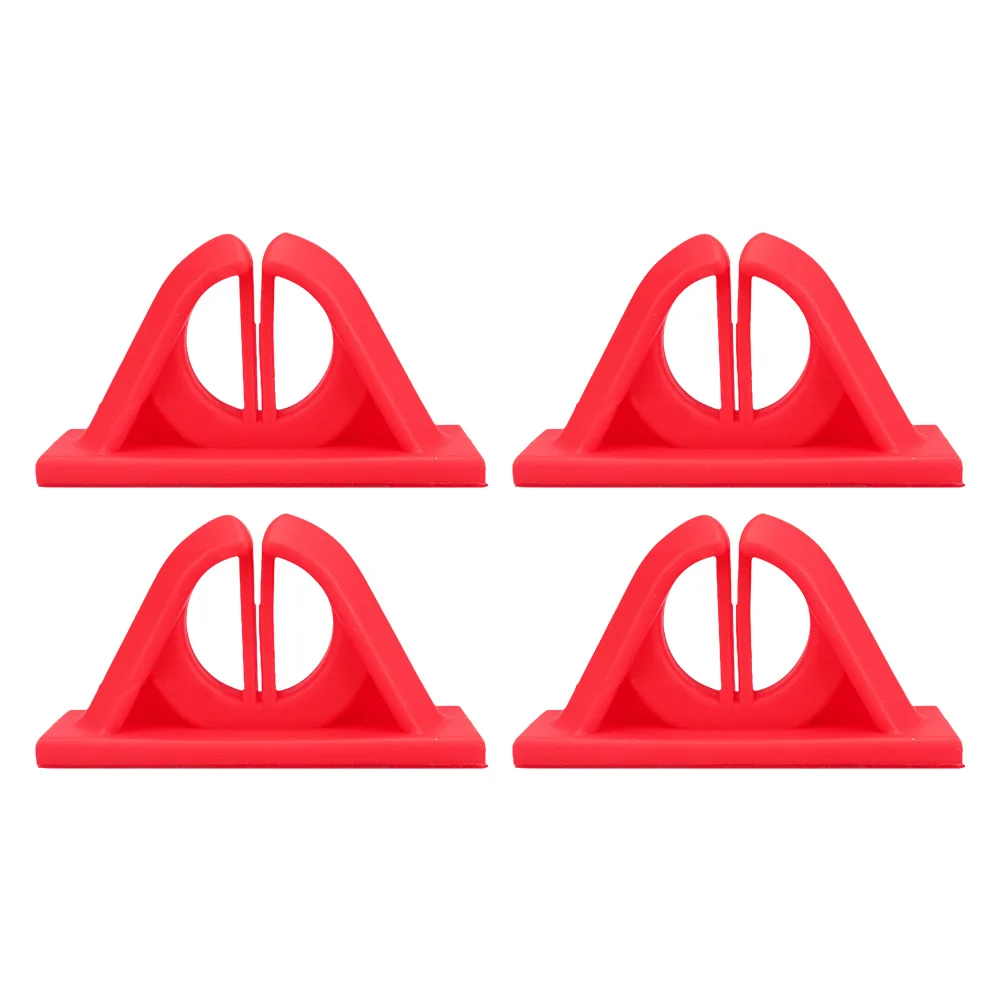 4Pcs Fishing Rod Holder Wall Mounted Fishing Rod Clip Fishing Pole Holder Clip Storage Rack for Wall and Garage Storage