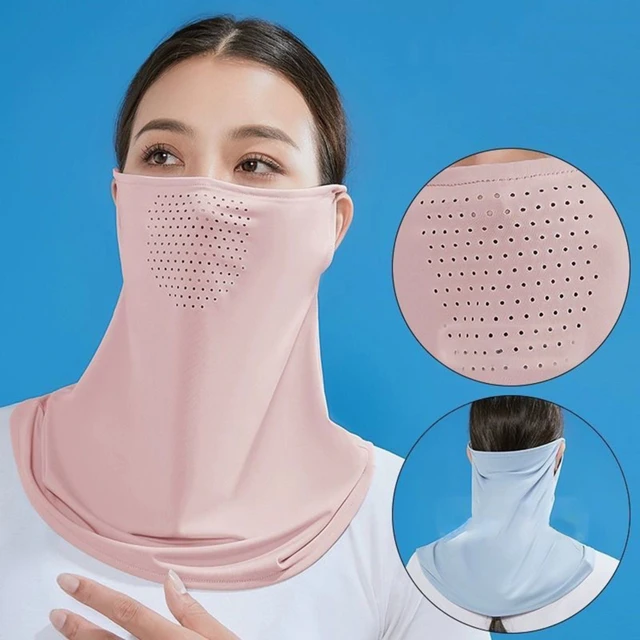 Summer Sunscreen Mask Neck UV Protection Face Cover Sunscreen Face Outdoor Comfortable Solid Color Cycling Sun Protection Hats 2