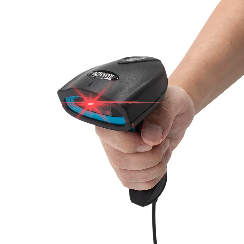 1D 2D QR Handheld Barcode Scanner Barcode Reader USB Wired PDF417 EAN13 Code 1.5m drop Universal Handheld 2D Scanner U2