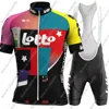 2025 Lotto Team Cycling Jersey Set Summer Cycling Clothing Men's Kit Road Bike Shirts Suit Bicycle Bib Shorts MTB Uniform 4
