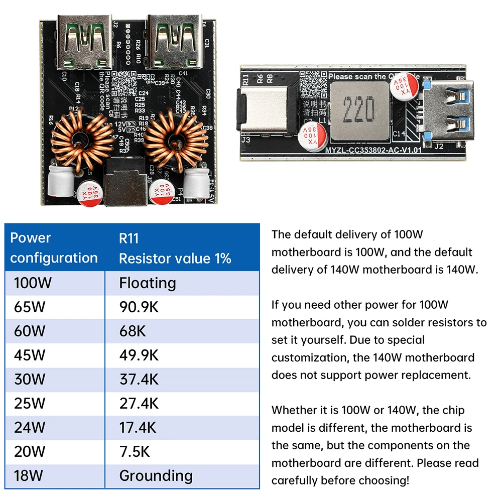 140 W All Protocol Schnelllademodul 1/2 Kanal Superschnellladeschutzplatine Unterstützung PD QC AFC FCP VOOC Schnellladung – Detail 11