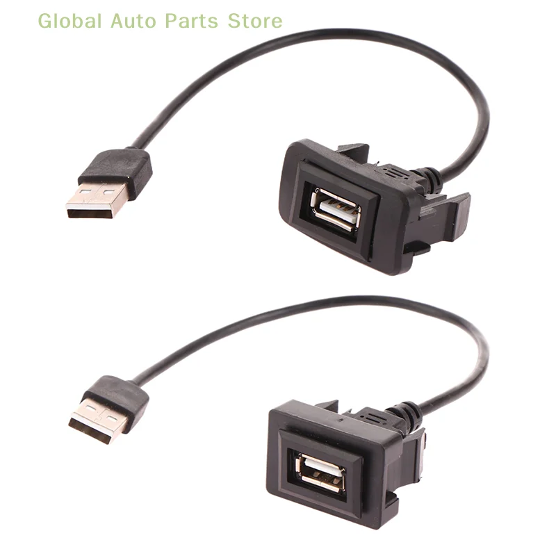 

Удлинительный USB-кабель для приборной панели автомобиля с утапливаемым креплением, переходник для Vigo RAV4 Toyota Vios Levin