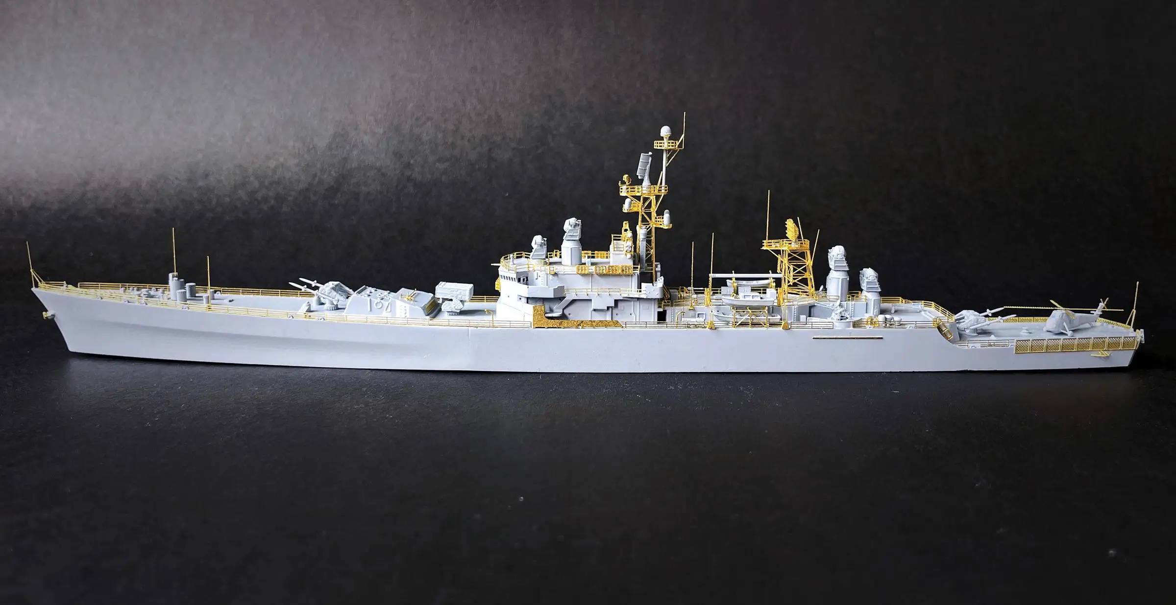 EVMODEL S099 1/700 DLGN-25/CGN-25 USS 베인브리지 구축함 리더 또는 프리게이트 모델 키트