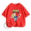 Sonic The Hedgehog Boys Girls Summer Tees A Great Choice for Casual Wear Lightweight Comfortable For Every Day Easy-Going Comfy 3