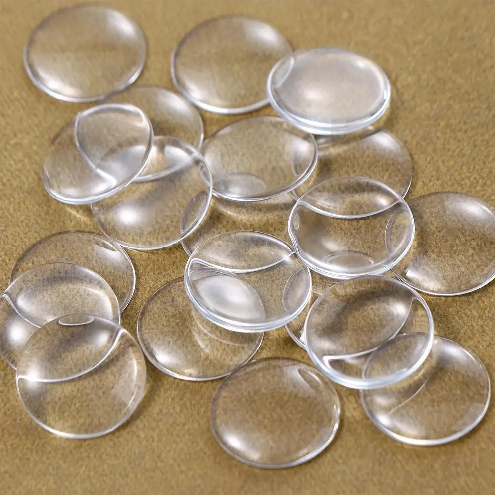Jewelry Making 20Pcs Round Clear Glass 14mm Doll Eyeballs Blyth Doll Eyes Glass Eye Chips Doll Eye Patch Glass Doll Eyes
