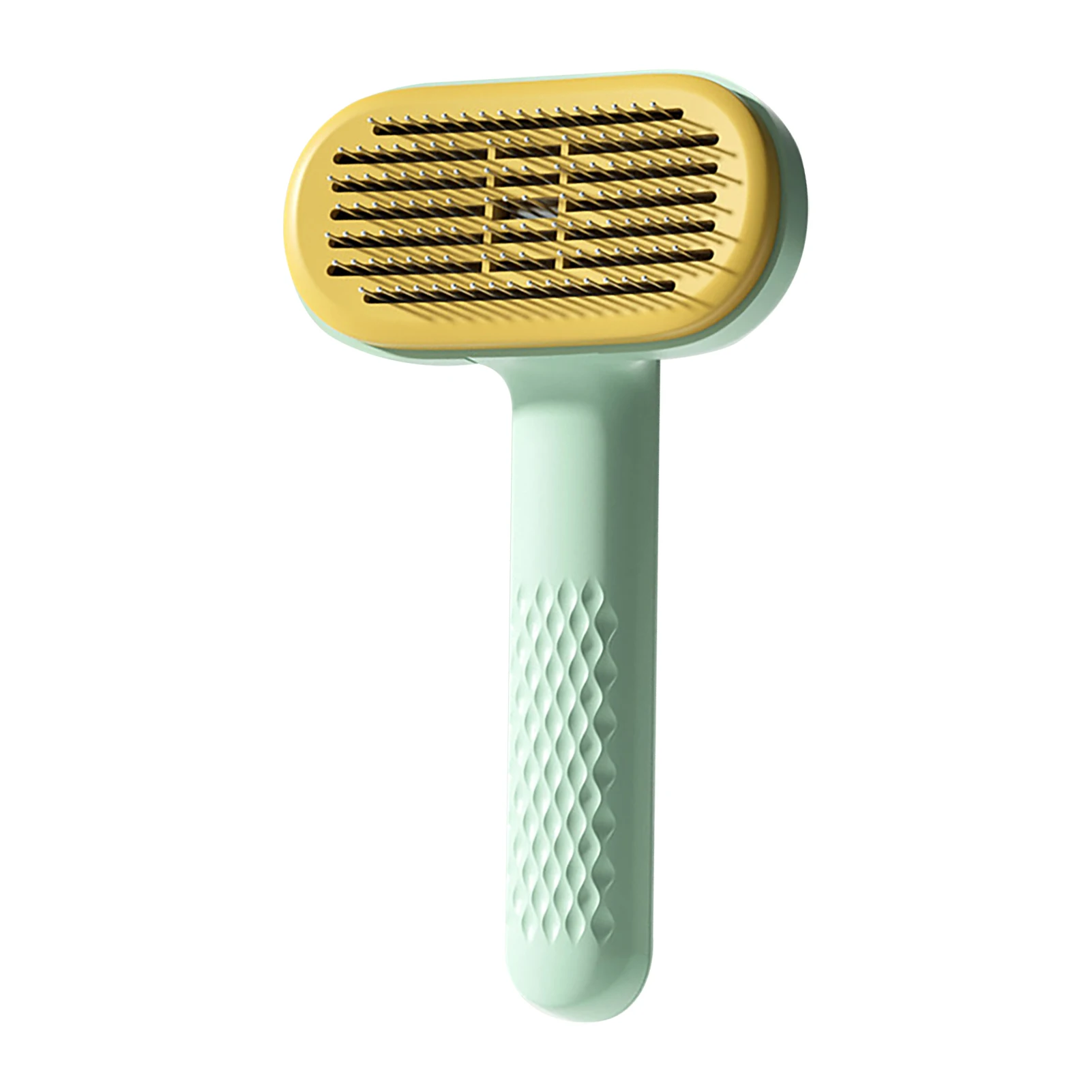 

Расческа для ухода за домашними животными, расческа из нержавеющей стали, не скользит, рассыпется, профессиональная щетка для собак и кошек, самоочищающийся массаж