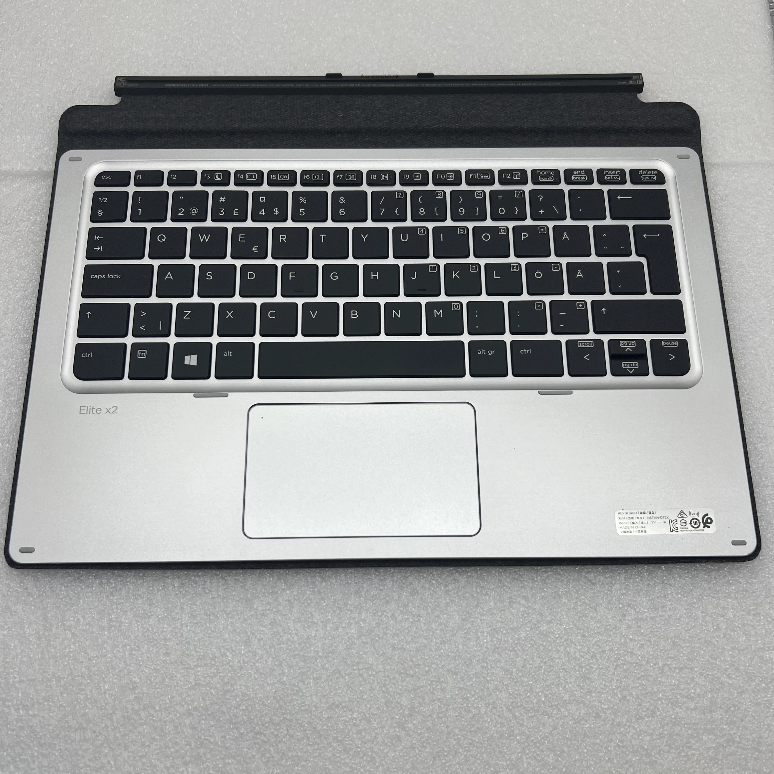 USA/Sweden with backlight for HP Elite x2 1012 G1 Palm Rest Keyboard with TouchpadHSTNN-D72K 845651-B31 846748-B31