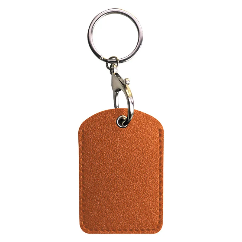 Porte-clés porte-cartes en cuir, porte-clés, serrure de porte, étiquettes d'accès, étui pour carte d'identité, sac à cartes d'accès