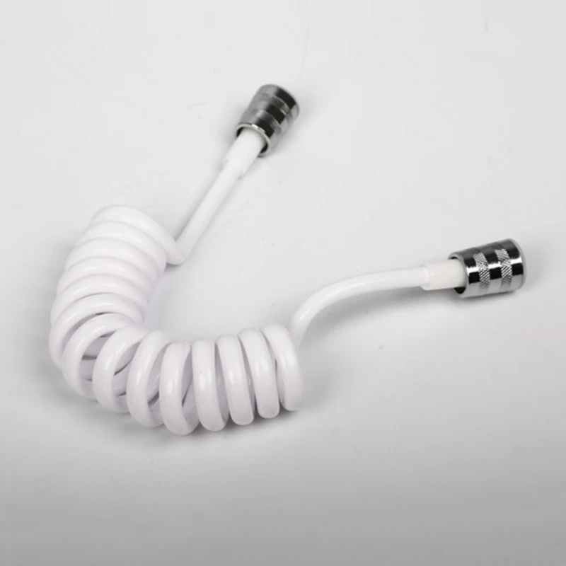 Telescopic Shower Hose Spiral Spring Hose Toilet Bidet Sprayer Telephone Line Plumbing Bathroom Accessories 150cm 200cm plumbing hose shower hose extender shower hose plumbing supply hose
