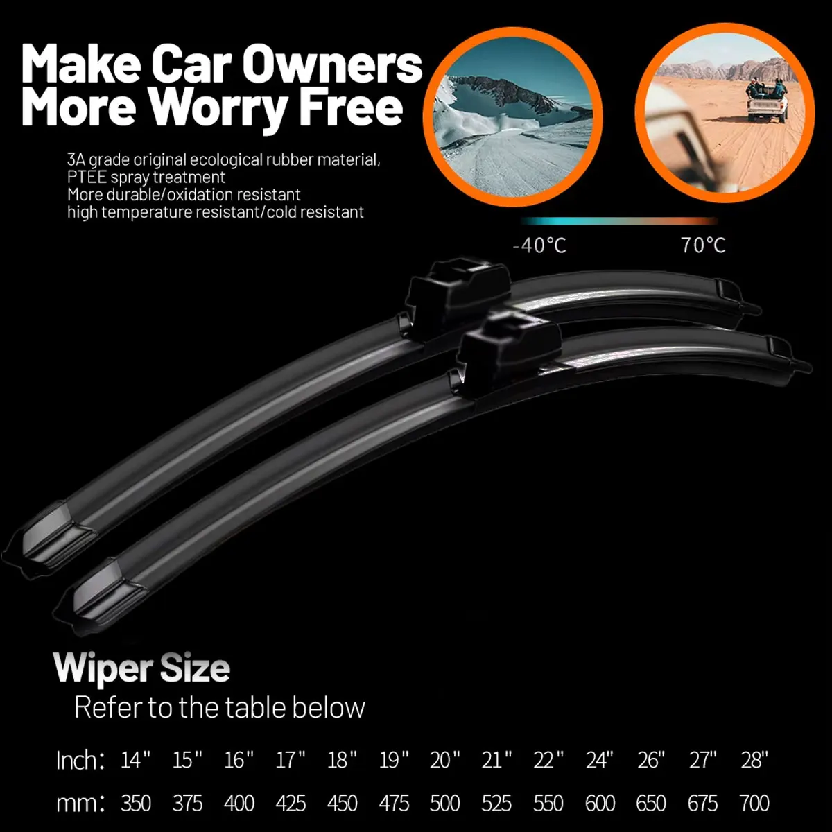 Premium Front Wiper Blades