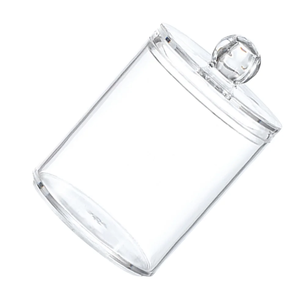 

Cotton Ball Storage Box Holder Organizer Food Jars with Cover Apothecary Bathroom Accessories