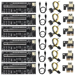 Carte PCI E Riser 011 pro plus, câble USB 3.0 de 60CM pour carte vidéo d'extension X16, 1 à 6 pièces 