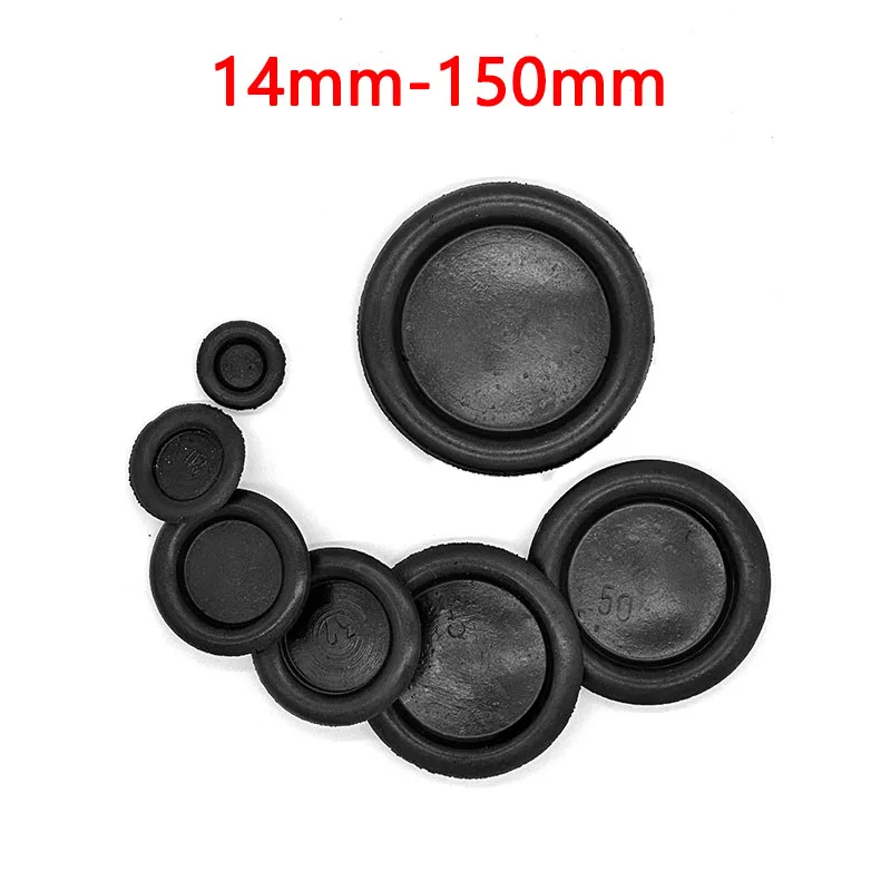 Blanking Grommets Rubber Closed Blind Plug Bungs Dust-proof Coil Ring Single-sided Circular Electric Box