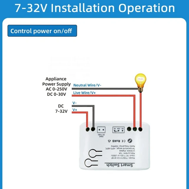 Tuya Smart Zigbee Switch With Temperature Sensor Passive Dry Contact Zigbee Relay Work With Home Assistant 5