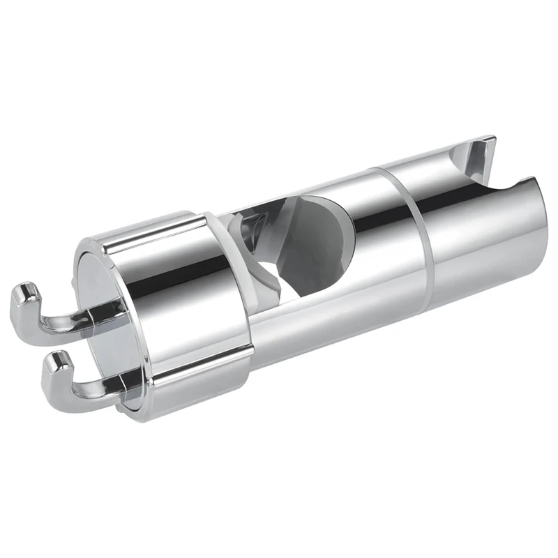 

Hand Shower Holder Adjustable Shower Holder 360° Rotatable Shower Holder With 2 Hooks For Bathroom