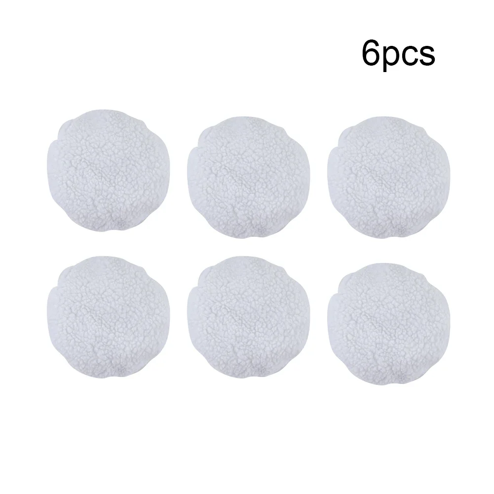 Car polishing pad Car polisher Car polish pad Car polishing sponge Wool polishing pad Polishing sponge set Polishing wheel kit Easy Fit Polishing Bonnet Buffer Pads Suitable for 240mm Pads Soft Material for Cars and Some Furnitures 6Pcs