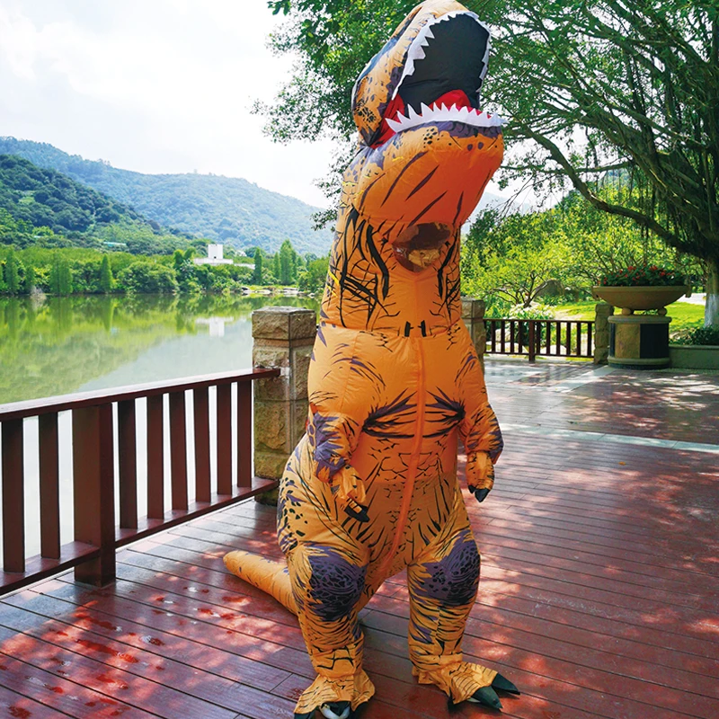 Adult Kids T-Rex Inflatable Dinosaur Costumes