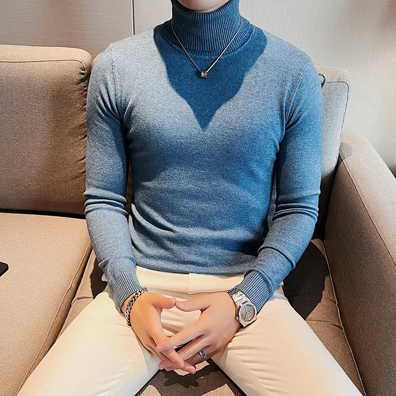 

Sweater Knitwear Slim Bottoming Shirt Clothing High Quality Workmanship Turtleneck Sweater Men's High-Grade Pullover