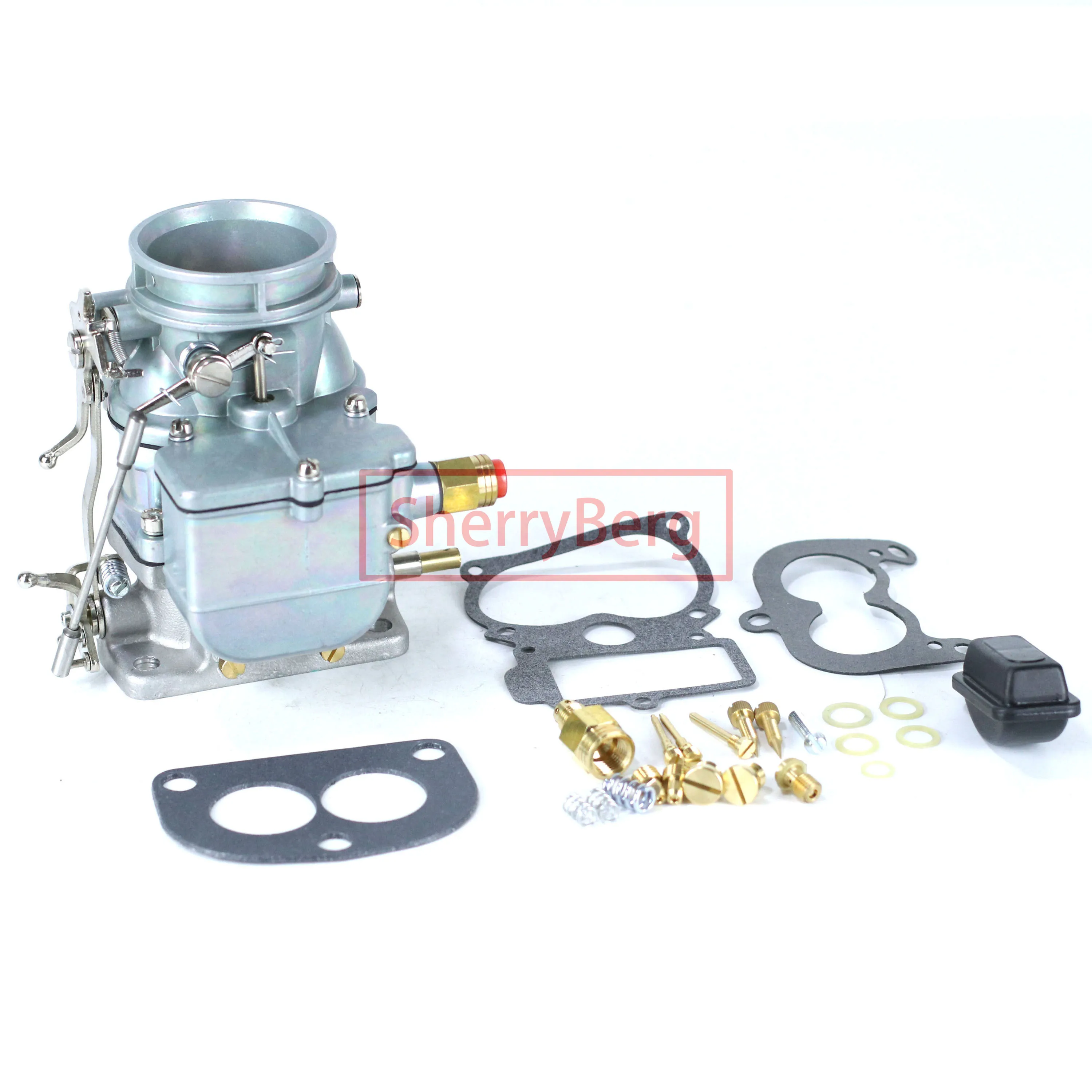 SherryBerg 기화기 Karburetor Carb for Ford Stromberg 97 스타일 스피드웨이 9-Super-7 Natural Finish 2-Bbl 가스켓 키트 재구성