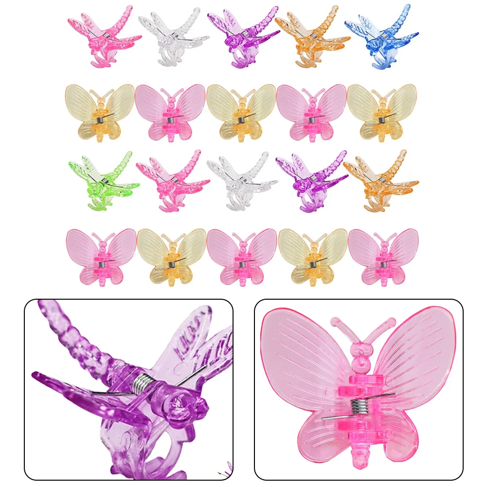 

20PCS Plastic Plant Support Clips Orchid Stem Clip For Vine Support Vegetable Flower Tied Bundle Branch Clamping Garden Tool