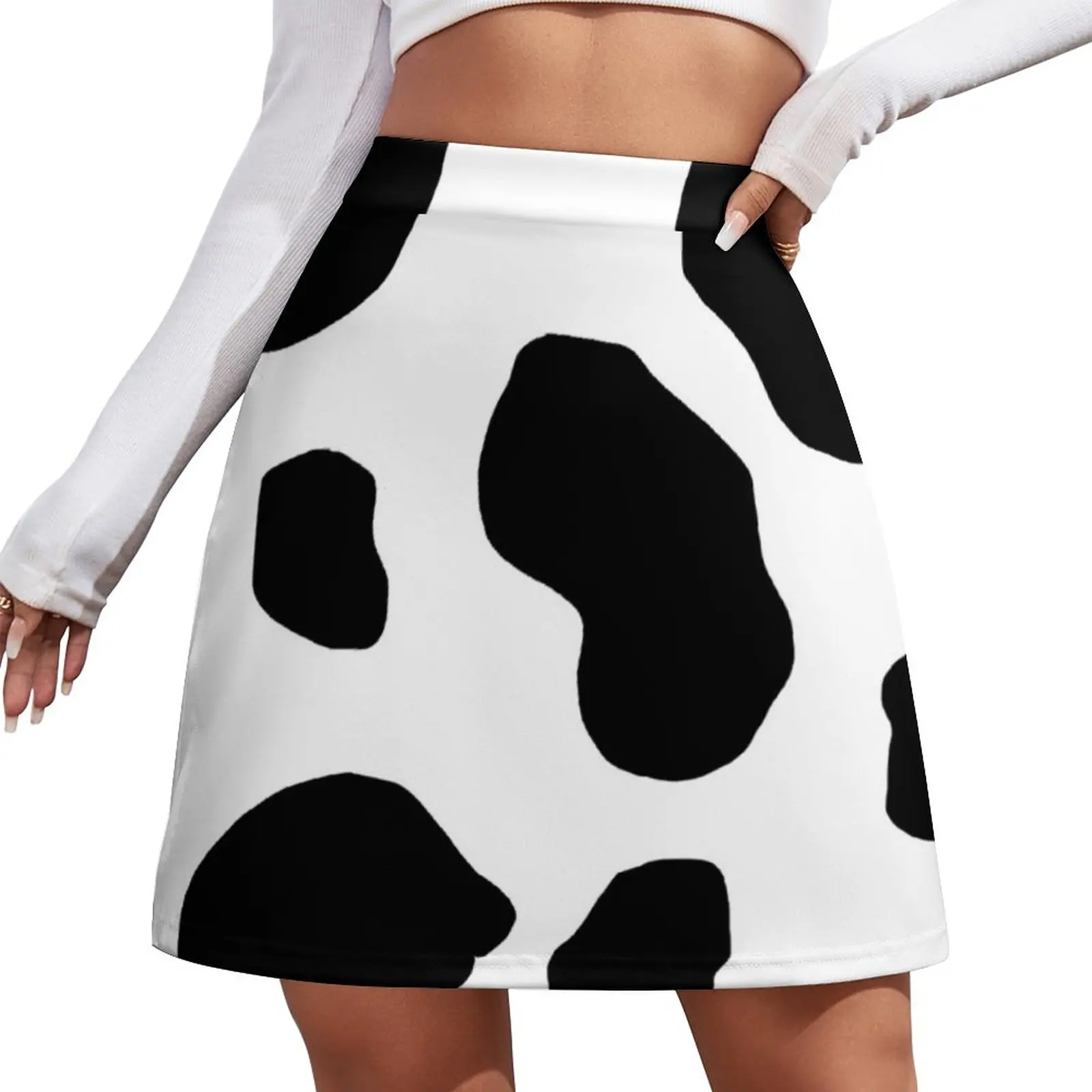 

Cow Print Mini Skirt sexy skirt mini denim skirt