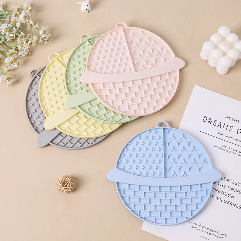 Tappetino in silicone per animali domestici, ciotola lenta per gatti e cani, ciotola lenta in silicone per alimenti, tappetino per snack per gatti - immagine 3