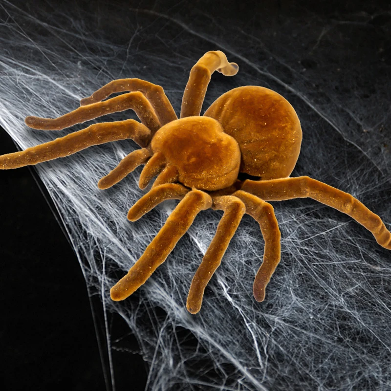 Kids Novelty Funny Spoof Toy Simulation Electric Spider Without Remote Control Arbitrary Walking Gadgets Halloween Prank Toys
