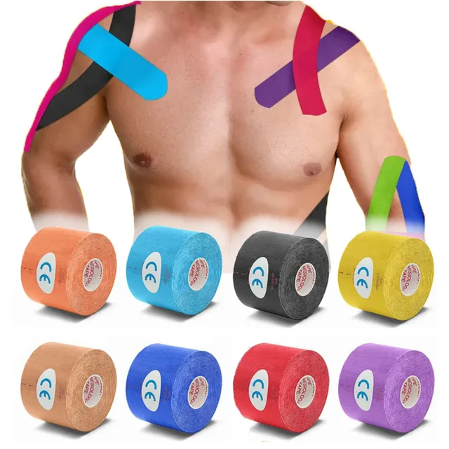 7.5cm Kinesiology Tape Athletic Elastoplast 5m Sport Recovery Strapping Gym Waterproof Tennis Muscle Pain Relief Bandage