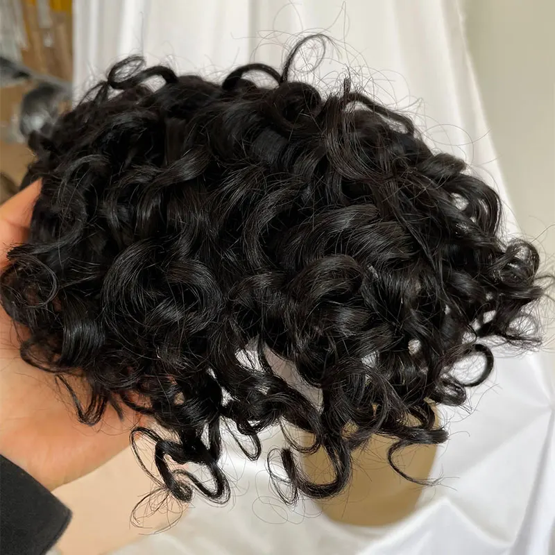 20 Mm Curly Toupee Uomini 6 Parrucca Capelli Umani, Mono Traspirante, Colore 1b, Dens&agrave; 100% 130%, Dimensione 8x10 Da 34,67 &euro; | DHgate