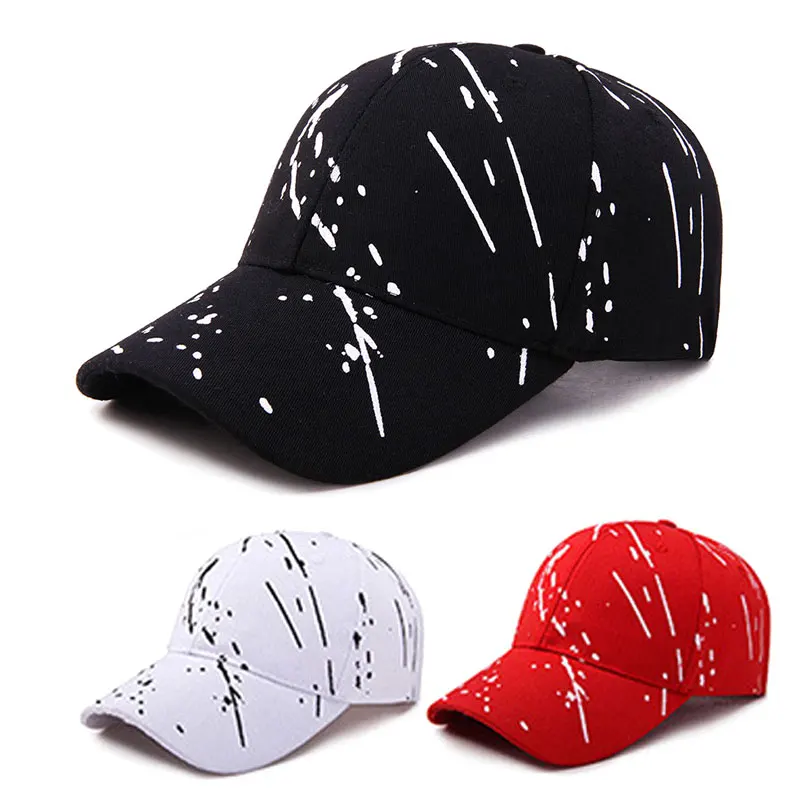 

Men Baseball Cap Graffiti Hats Hip Hop Caps Summer Outdoor Male Adjustable Visor Hat Breathable Cap Long Brimmed Hat
