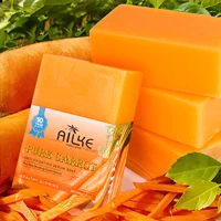 AILKE Savon sérum blanchissant naturel carotte, éclaircissant, même le teint, pour la peau noire, foncée et caramel, savon végétalien, 200g 6