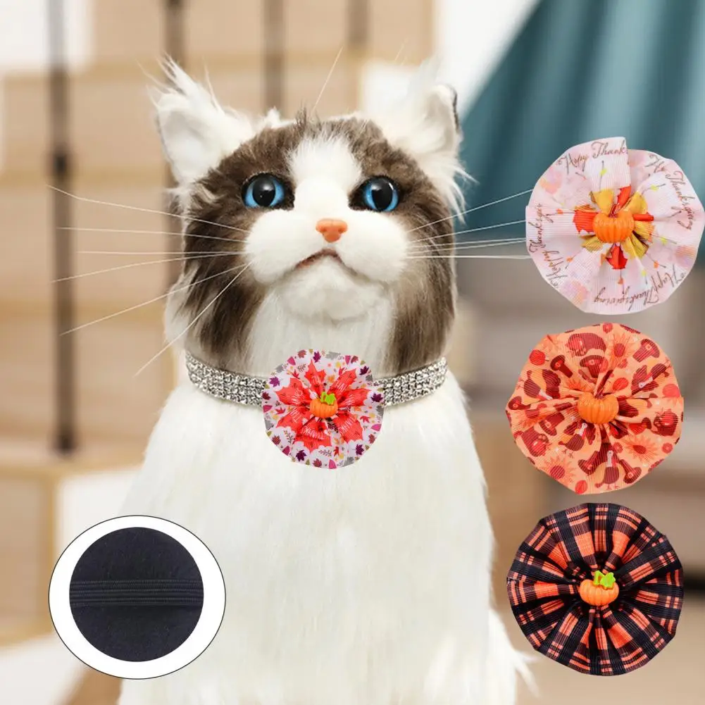 

Pet Accessories Thanksgiving Day Theme Pet Collar Charms 10pcs Elastic Band Slide Attachments Unique Dog Accessories for Festive