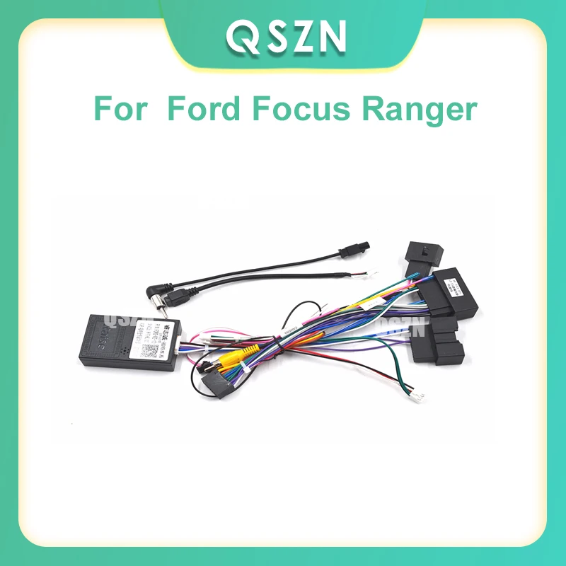 

QSZN Car 16-pin Android Wire Harness Power Cable Adapter With Canbus For Toyota Corolla/Camry/RAV4/Crown/Reiz car radio