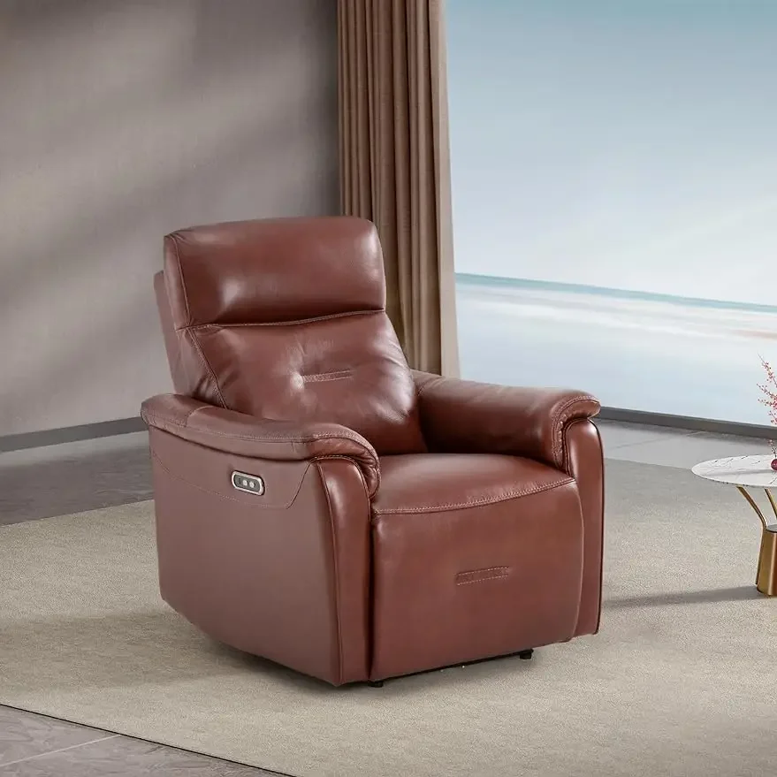 

Recliner Chair, Leather Modern Single Sofa Chair with Adjustable Headrest, Comfort with Adjustable Seat Backrest for a Nap