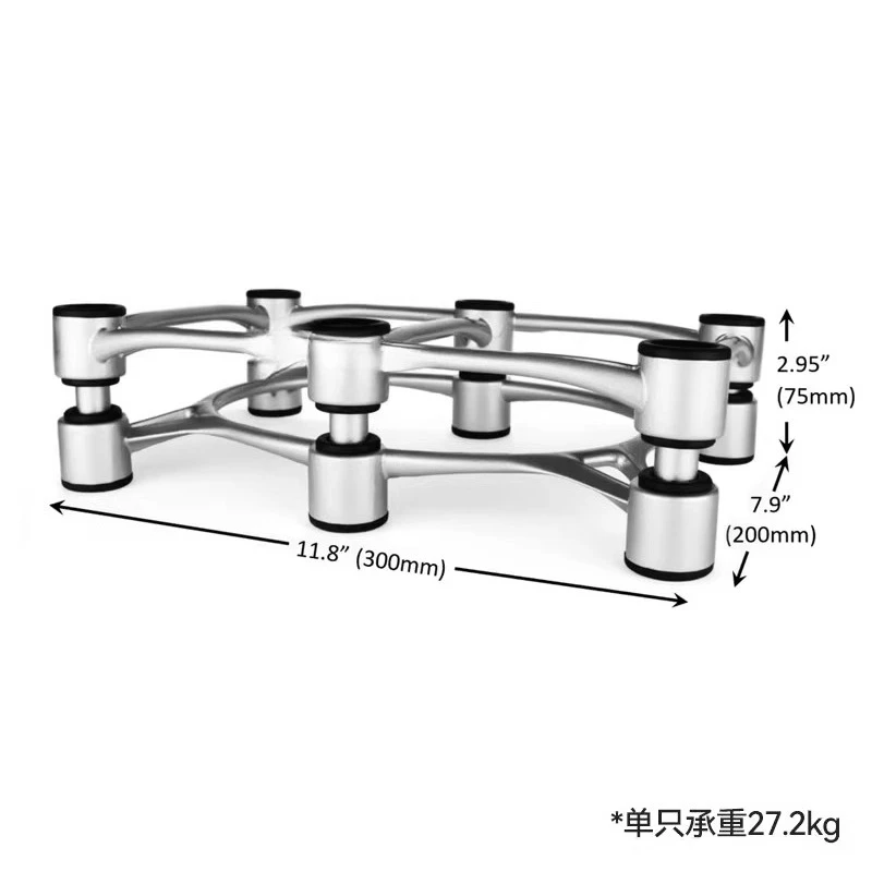 מעמד בידוד לרמקול מוניטור סטודיו מתכת עמיד במכות