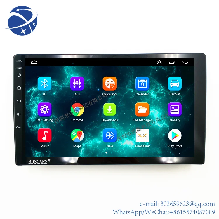 

Yyhc10.1 дюймовая GPS-навигация Real 1 + 16G Android 9.1 WIFI BT FM 4 светодиодный камера заднего вида Carplay DSP HiFi AHD радио