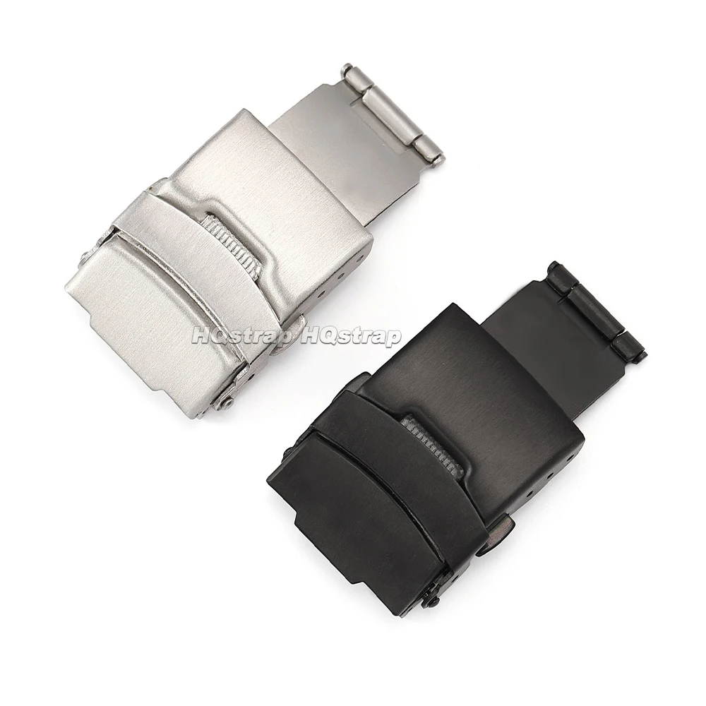 Premium Stainless Steel Double Press Folding Watch Clasp - Diving Style Replacement Buckle