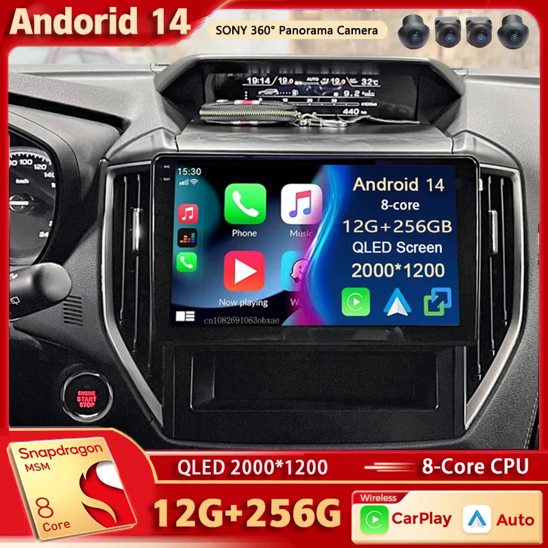 

Android 14 For Subaru Forester 5 Impreza 5 2018 - 2023 Android Car Radio Multimedia Video Player GPS Stereo CarPlay 4G Head Unit