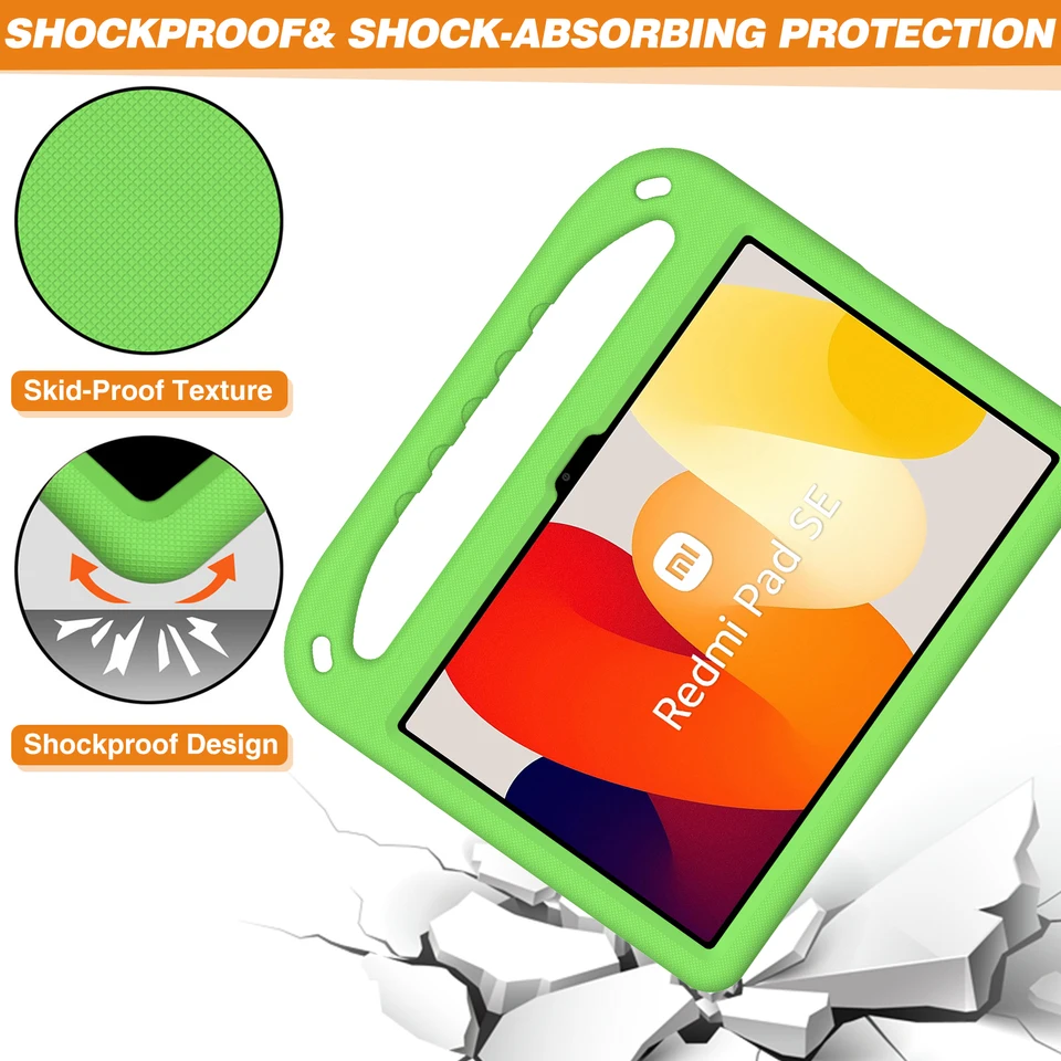 Kinder-Tablet-Hülle Für Xiaomi Redmi Pad Pro (12,1 Zoll) – Stoßfest, Mit Griff & Schultergurt
