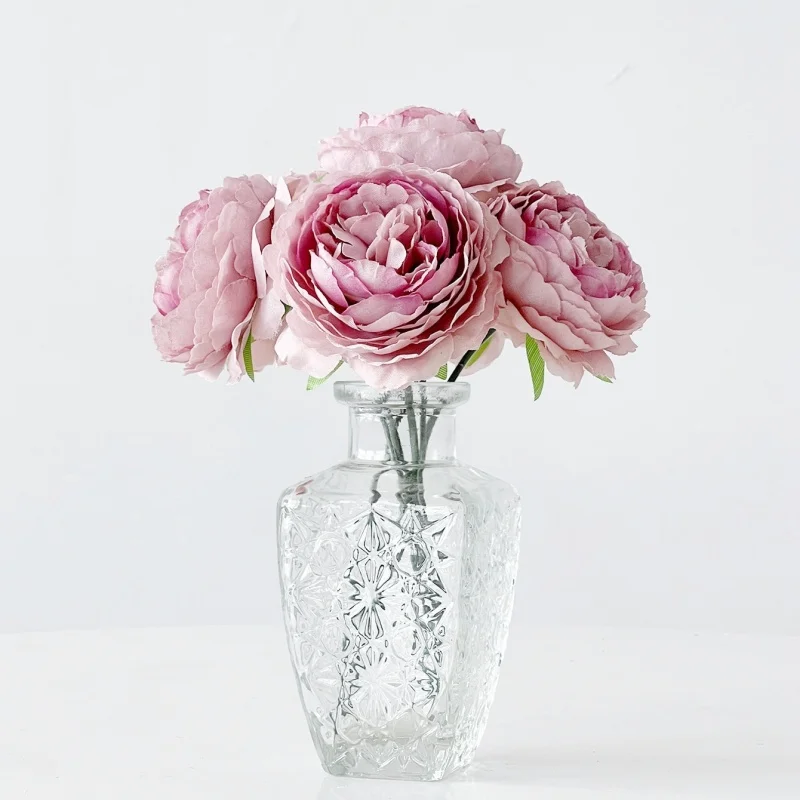 5/10 Stücke Pfingstrose Künstliche Blumen Bouquet 20 CM Gefälschte Blumen für Home Room Decor Garten Hochzeit Dekoration DIY Vase Pflanze Ornament – Detail 8