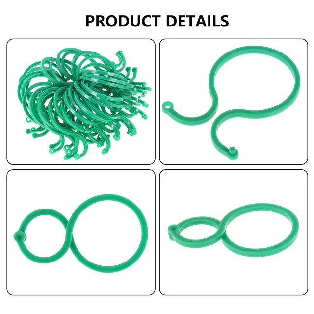 Kerti Növényi Javító Klipek Szőlőszíni Bilincs Üvegházhatású Gyümölcs Zöldségek Virágtartótámogatás Újrafelhasználható - Image 4