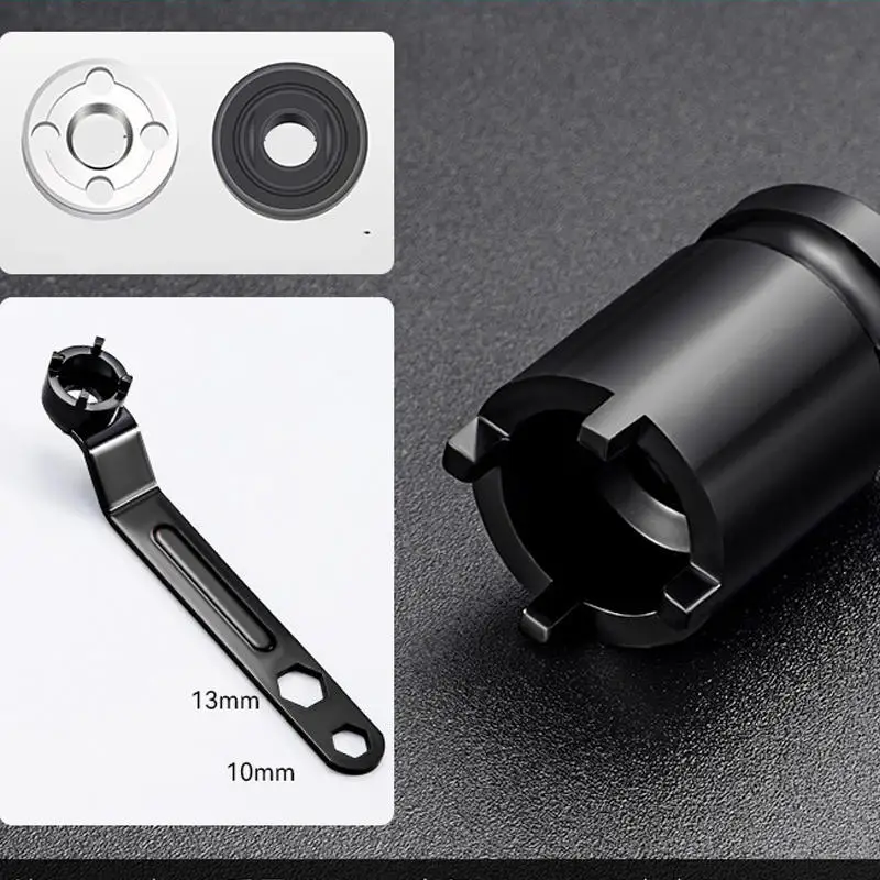 Multifunction Angle Grinder Socket Wrench Four Jaw Wrench Spanner For Quick Disassembly Socket Tool Accessories